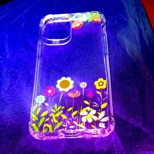 Clear Silicone Phone Skin with Floral Design